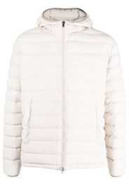 Herno padded-design hooded jacket - Nude