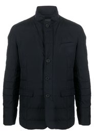 Herno button-up quilted padded jacket - Blau