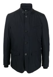 Herno high-neck padded shirt jacket - Blau