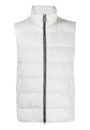 Herno quilted zip-up gilet - Grau