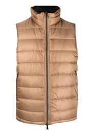 Herno zipped-up padded vest - Nude