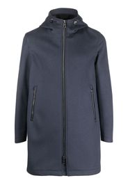 Herno zip-up hooded coat - Blau