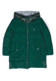Herno Kids logo-plaque padded coat - Grün