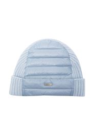 Herno Kids quilted knitted panelled beanie - Blau