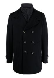 Herno notched-collar double-breasted coat - Blau