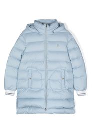 Herno Kids Gefütterte Jacke mit Logo-Schild - Blau