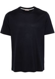 Herno T-Shirt mit Logo-Schild - Blau