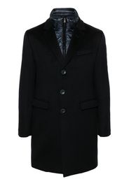 Herno Einreihiger Mantel im Layering-Look - Blau