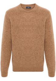 Herno Pullover mit Logo-Schild - Braun