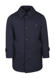 Herno Kids Gefütterte Jacke mit Logo - Blau