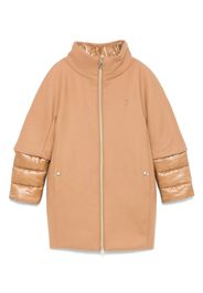 Herno Kids Mantel im Layering-Look - Braun