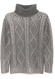 Herno Pullover mit Lamé-Effekt - Grau