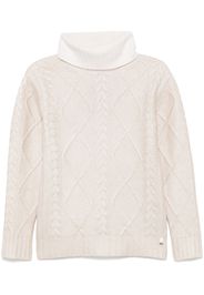 Herno lamé-effect sweater - Nude