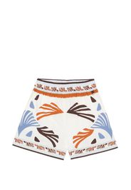 Herno elasticated-waistband shorts - Weiß