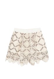 Herno elastic-waistband shorts - Nude