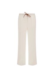 Herno drawstring linen trousers - Weiß