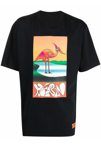 Heron Preston T-Shirt mit abstraktem Print - Schwarz