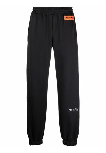 Heron Preston Jogginghose mit Logo-Stickerei - Schwarz