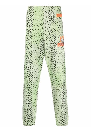 Heron Preston abstract-spot track pants - Grün