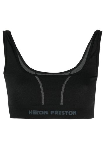Heron Preston Sport-BH mit Logo-Print - Schwarz