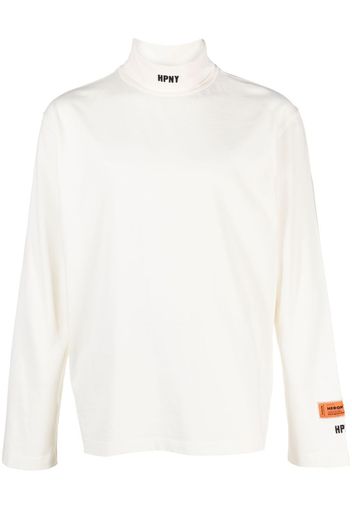 Heron Preston logo patch long-sleeve T-Shirt - Weiß