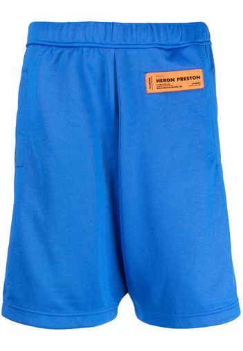 Heron Preston Joggingshorts mit Logo-Patch - Blau