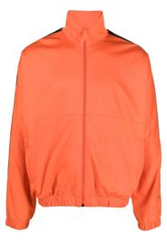 Heron Preston logo-tape zip-up track jacket - Orange