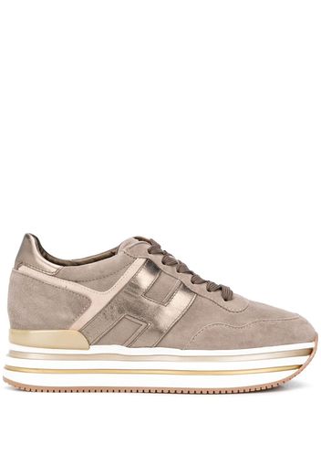 Hogan Sneakers mit Plateau - Braun