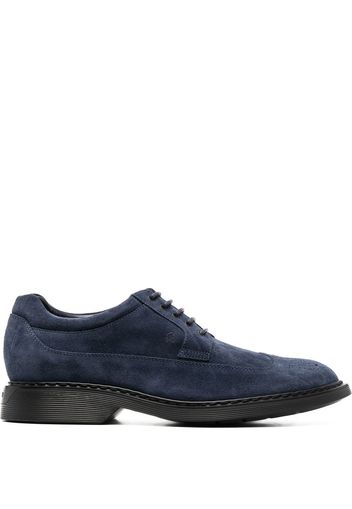 Hogan lace-up suede brogues - Blau