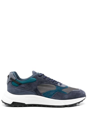 Hogan panelled low-top sneakers - Blau