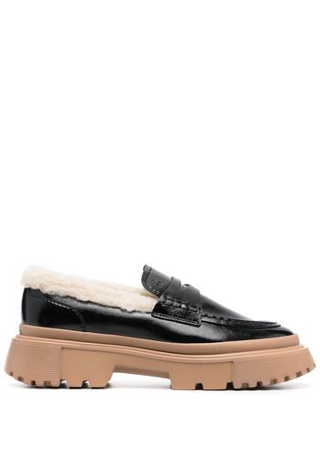 Hogan H629 chunky-soled loafers - Schwarz