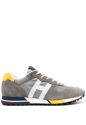 Hogan panelled suede sneakers - Grau