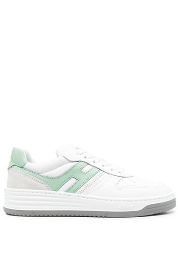 Hogan logo-patch low-top sneakers - Weiß