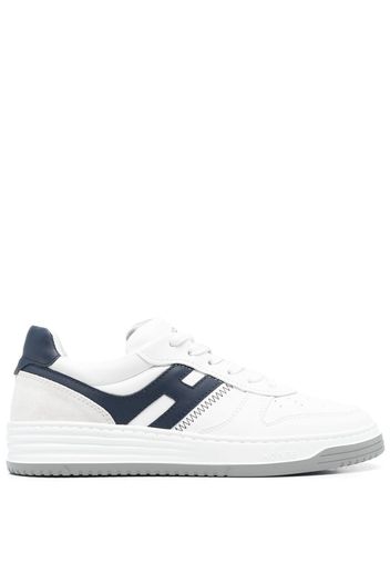 Hogan side logo-patch low-top sneakers - Weiß