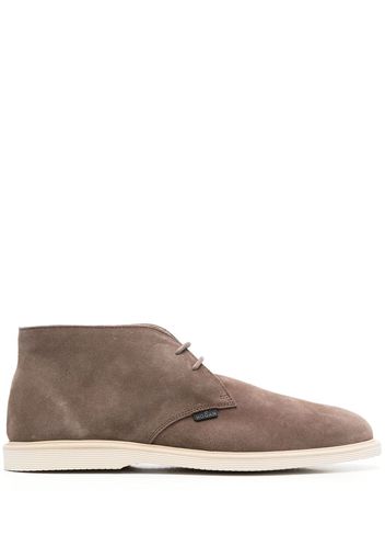 Hogan lace-up leather boots - Braun