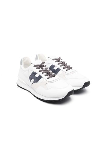 Hogan Kids R261 low-top leather sneakers - Weiß