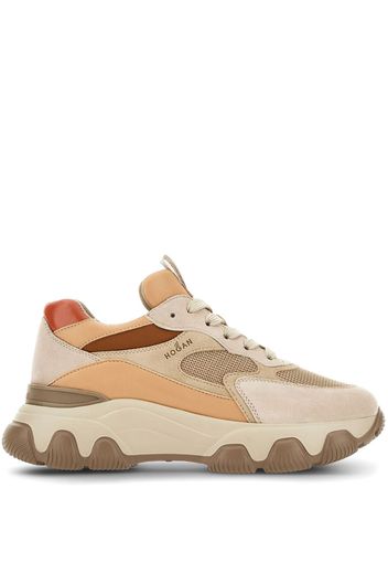 Hogan Hyperactive panelled leather sneakers - Nude