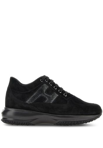 Hogan Interactive suede low-top sneakers - Schwarz