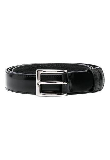 Hogan polished-finish leather belt - Schwarz