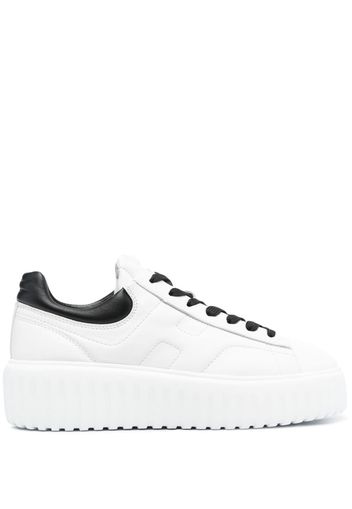 Hogan H-Stripes low-top platform sneakers - Weiß