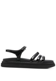 Hogan buckle-strap flat sandals - Schwarz