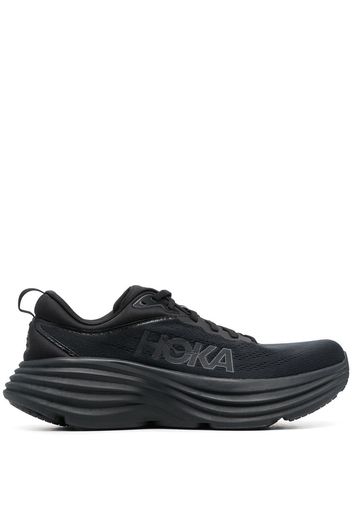 Hoka One One logo-print lace-up sneakers - Schwarz