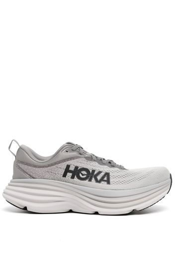 Hoka One One Sneakers mit Logo-Applikation - Grau