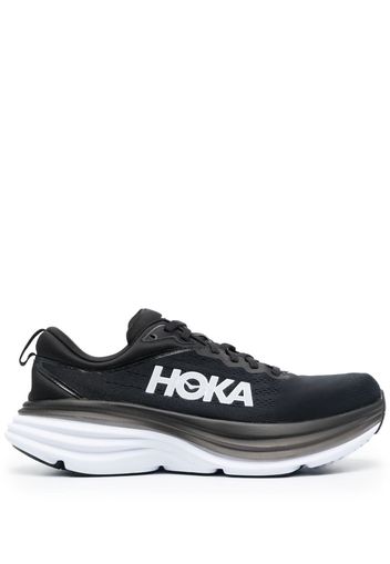 Hoka One One Bondi 8 logo-print lace-up sneakers - Schwarz