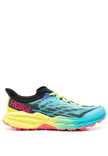 Hoka One One Speedgoat 5 panelled lace-up sneakers - Blau