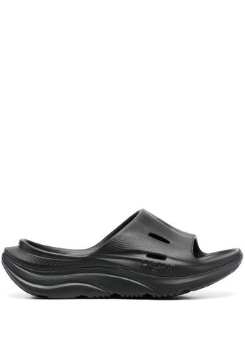 Hoka One One Ora Recovery slides - Schwarz