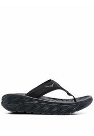 Hoka One One wedged flip flops - Schwarz