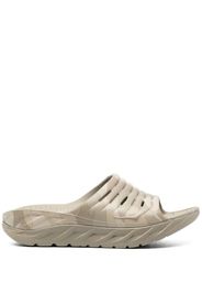 Hoka One One tonal-print sliders - Nude