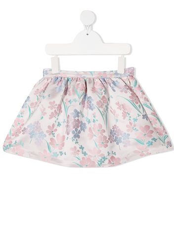 Hucklebones London Minirock mit Jacquard-Blumenmuster - Rosa