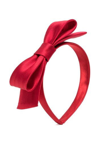 Hucklebones London satin bow head band - Rot